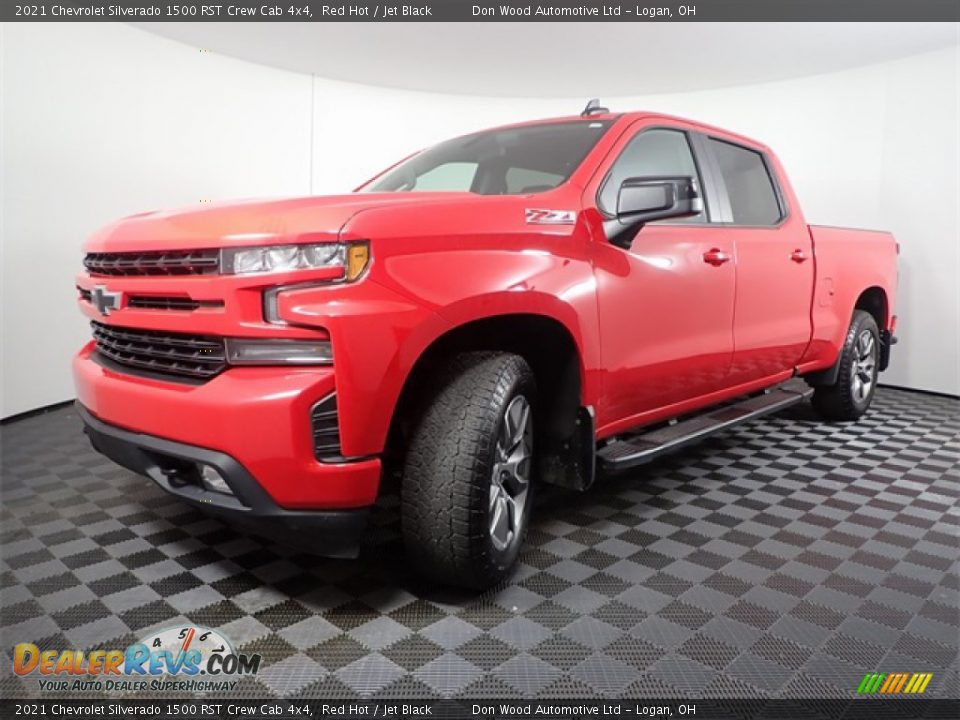 2021 Chevrolet Silverado 1500 RST Crew Cab 4x4 Red Hot / Jet Black Photo #7