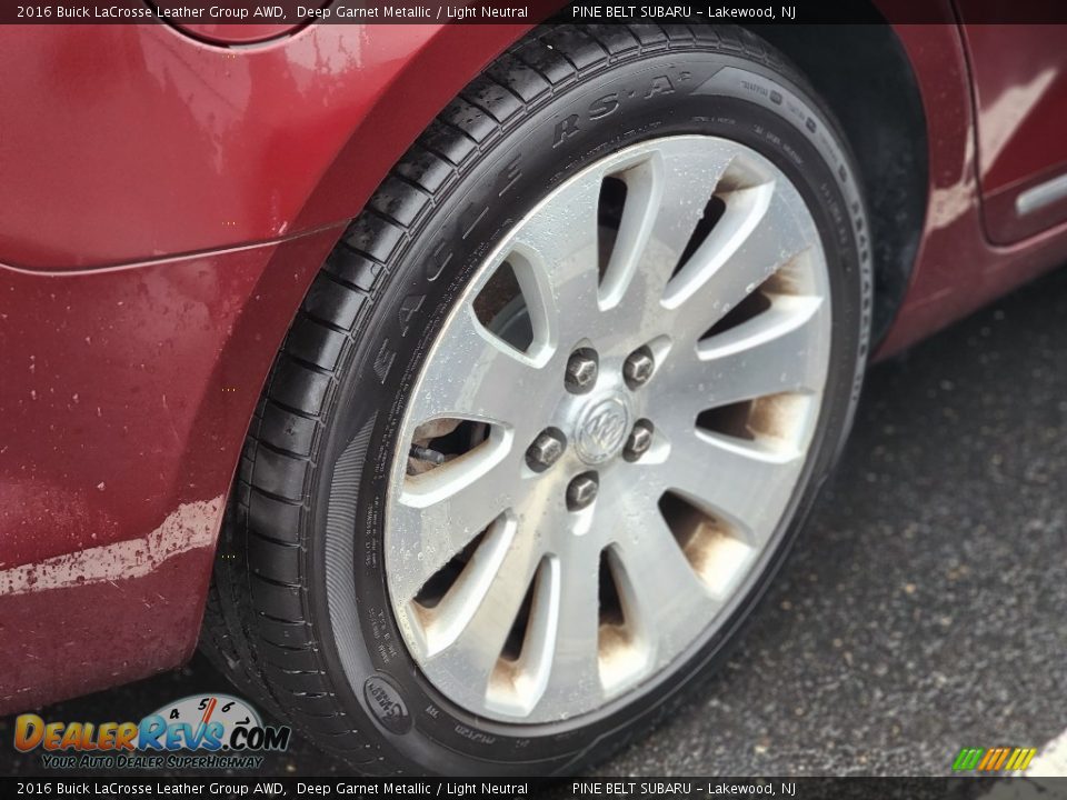 2016 Buick LaCrosse Leather Group AWD Deep Garnet Metallic / Light Neutral Photo #6