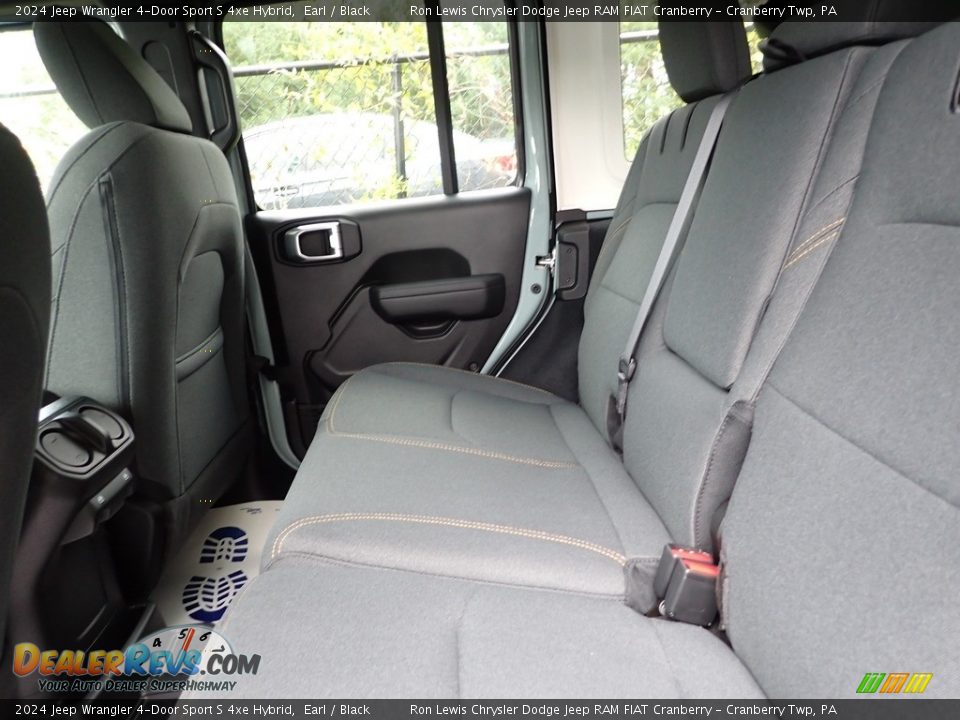 Rear Seat of 2024 Jeep Wrangler 4-Door Sport S 4xe Hybrid Photo #12