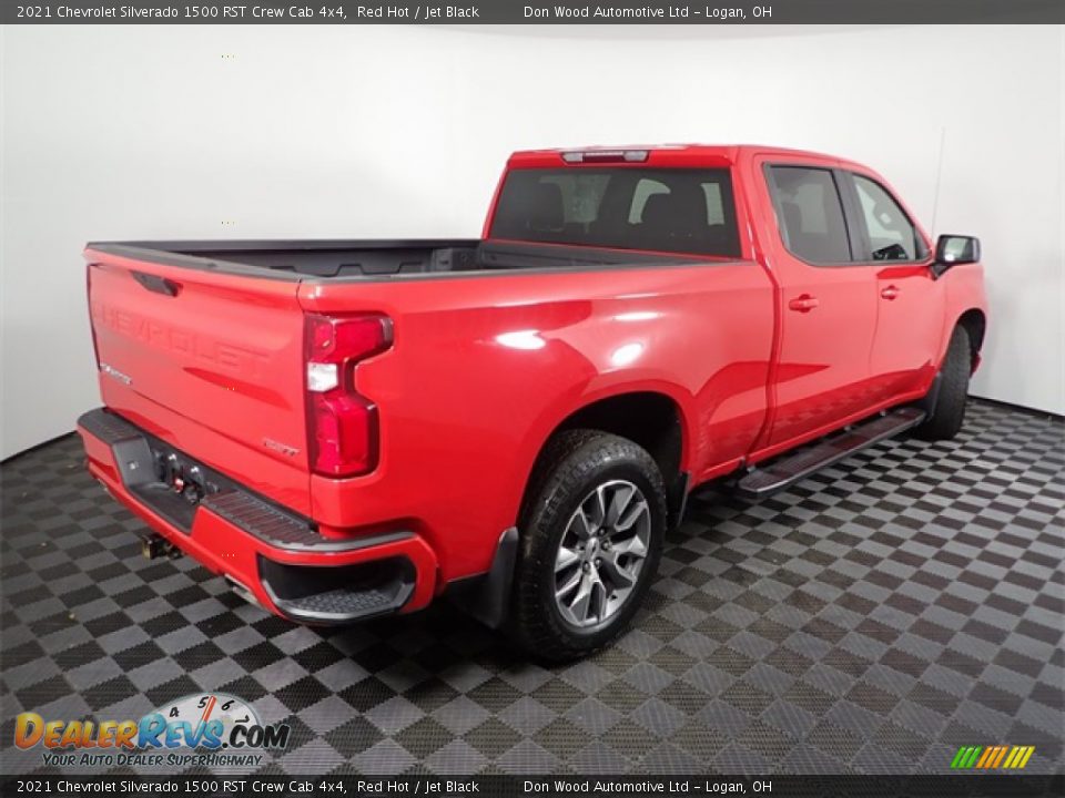 2021 Chevrolet Silverado 1500 RST Crew Cab 4x4 Red Hot / Jet Black Photo #14
