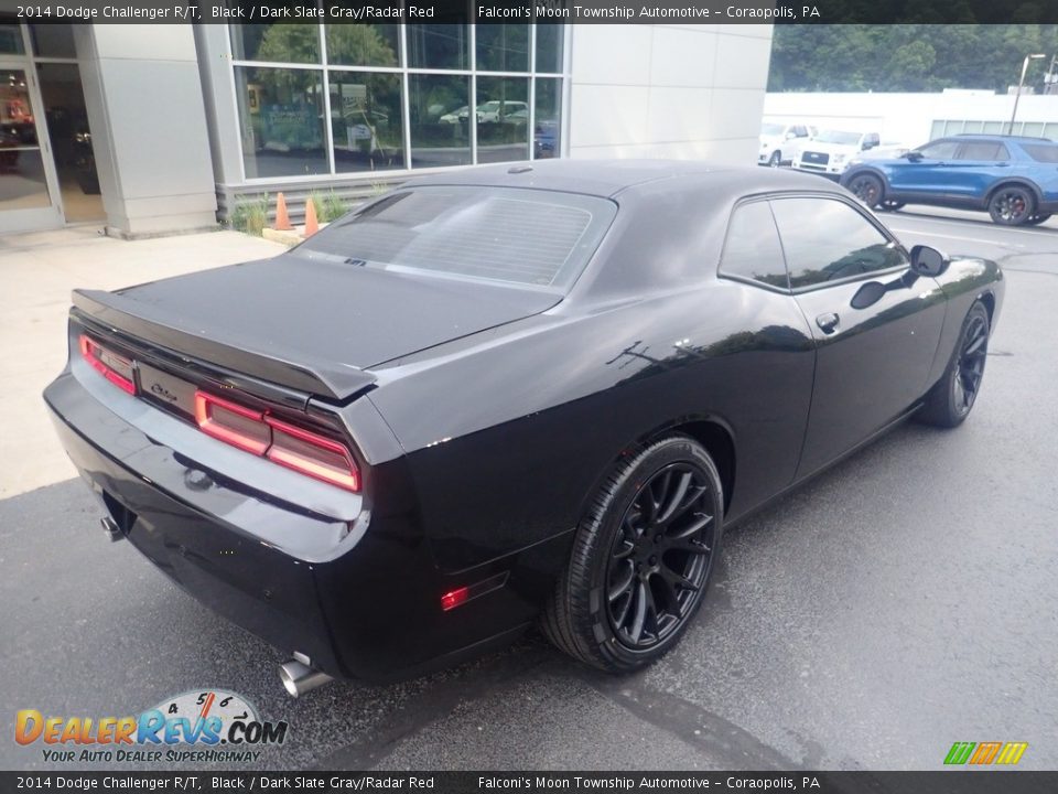 2014 Dodge Challenger R/T Black / Dark Slate Gray/Radar Red Photo #2