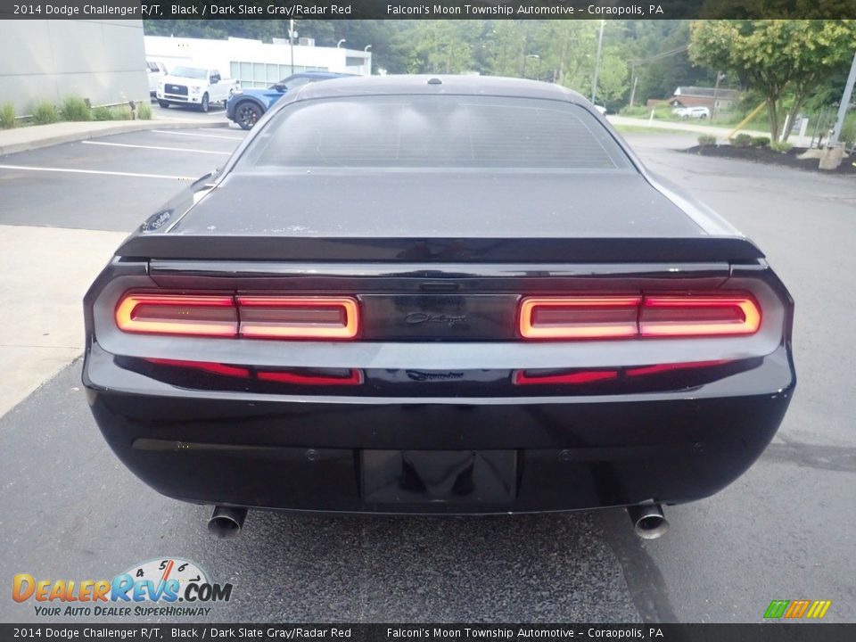 2014 Dodge Challenger R/T Black / Dark Slate Gray/Radar Red Photo #3