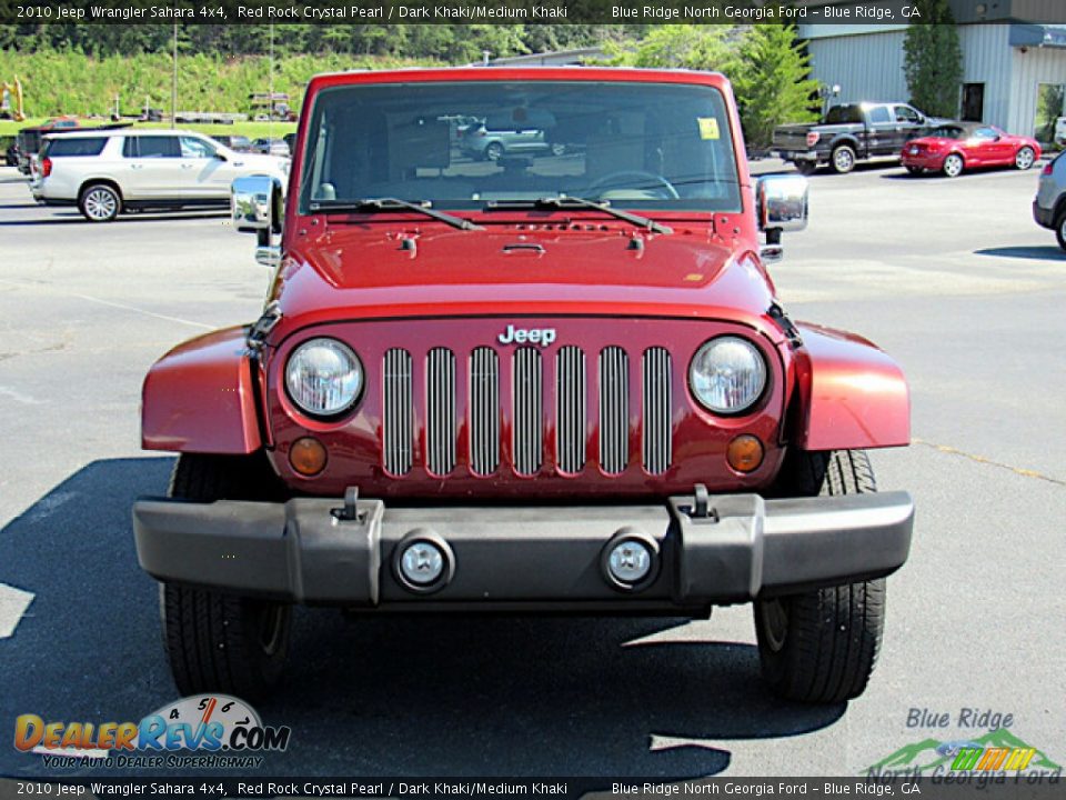 2010 Jeep Wrangler Sahara 4x4 Red Rock Crystal Pearl / Dark Khaki/Medium Khaki Photo #4