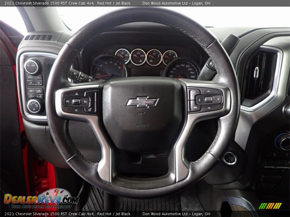 2021 Chevrolet Silverado 1500 RST Crew Cab 4x4 Red Hot / Jet Black Photo #21