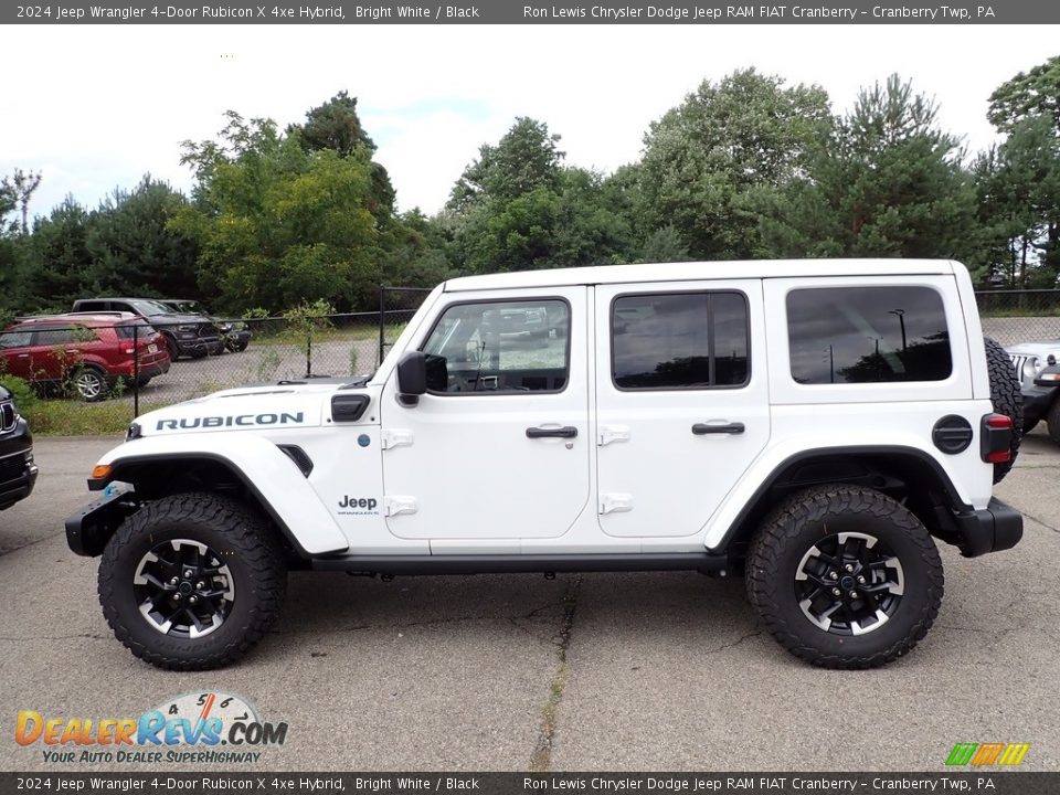 2024 Jeep Wrangler 4-Door Rubicon X 4xe Hybrid Bright White / Black Photo #2