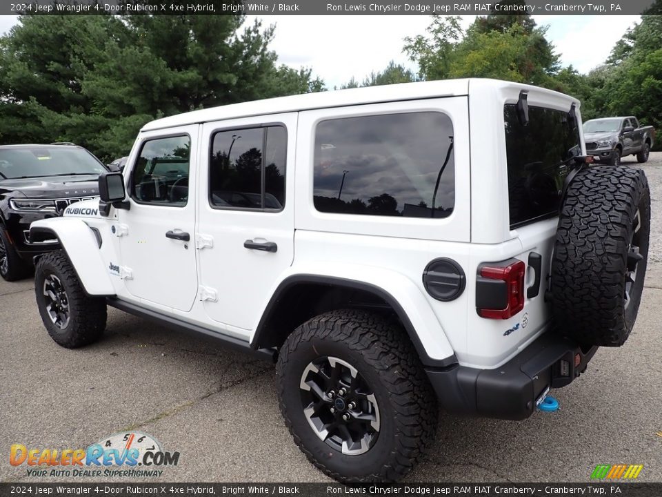 2024 Jeep Wrangler 4-Door Rubicon X 4xe Hybrid Bright White / Black Photo #3