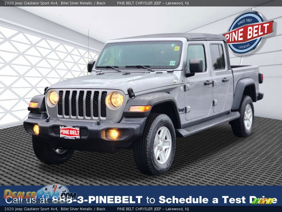 2020 Jeep Gladiator Sport 4x4 Billet Silver Metallic / Black Photo #1