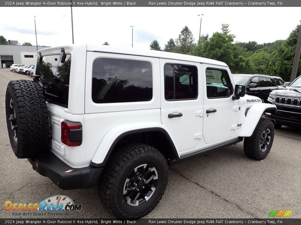 2024 Jeep Wrangler 4-Door Rubicon X 4xe Hybrid Bright White / Black Photo #5