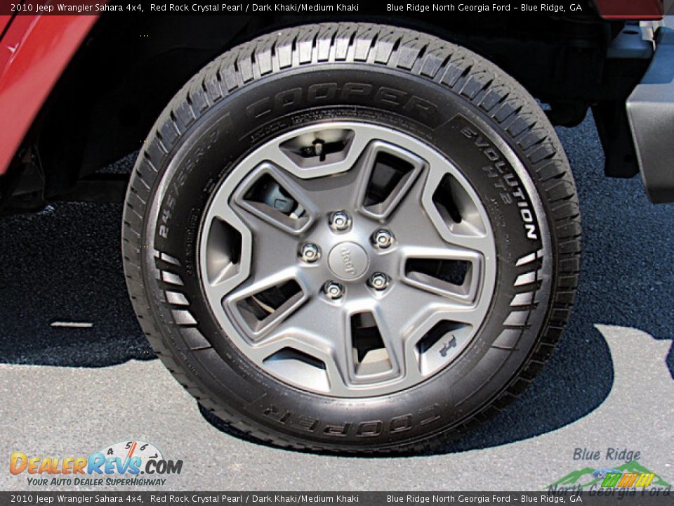 2010 Jeep Wrangler Sahara 4x4 Red Rock Crystal Pearl / Dark Khaki/Medium Khaki Photo #9
