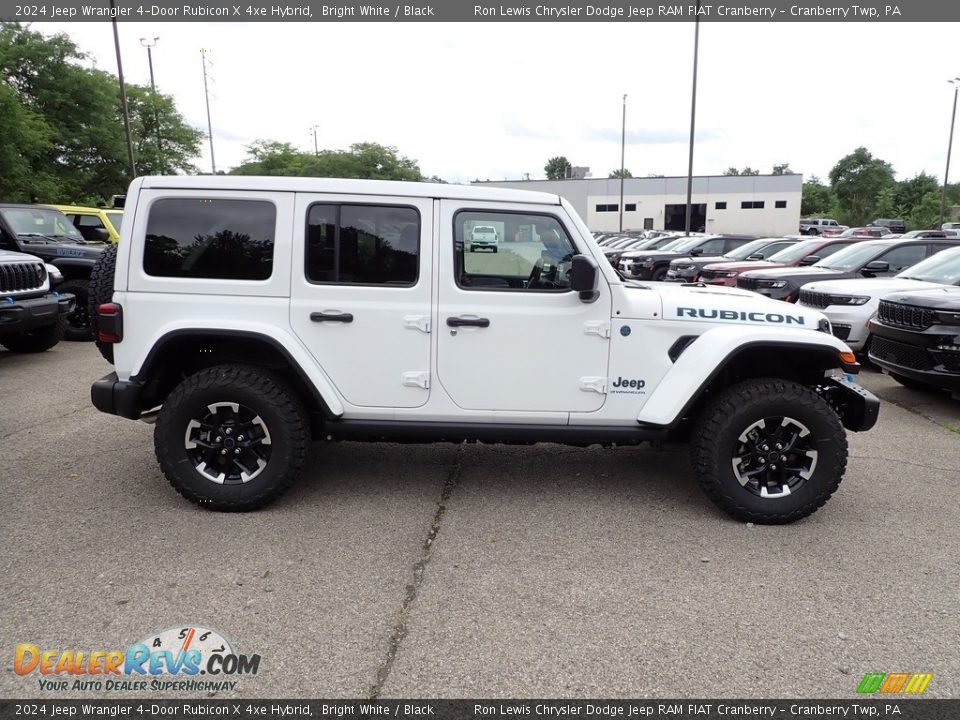 2024 Jeep Wrangler 4-Door Rubicon X 4xe Hybrid Bright White / Black Photo #6