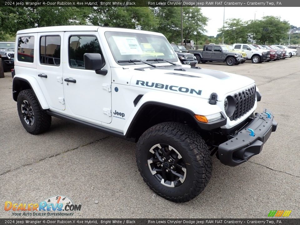 2024 Jeep Wrangler 4-Door Rubicon X 4xe Hybrid Bright White / Black Photo #7