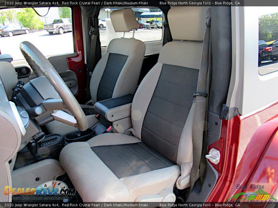 2010 Jeep Wrangler Sahara 4x4 Red Rock Crystal Pearl / Dark Khaki/Medium Khaki Photo #11
