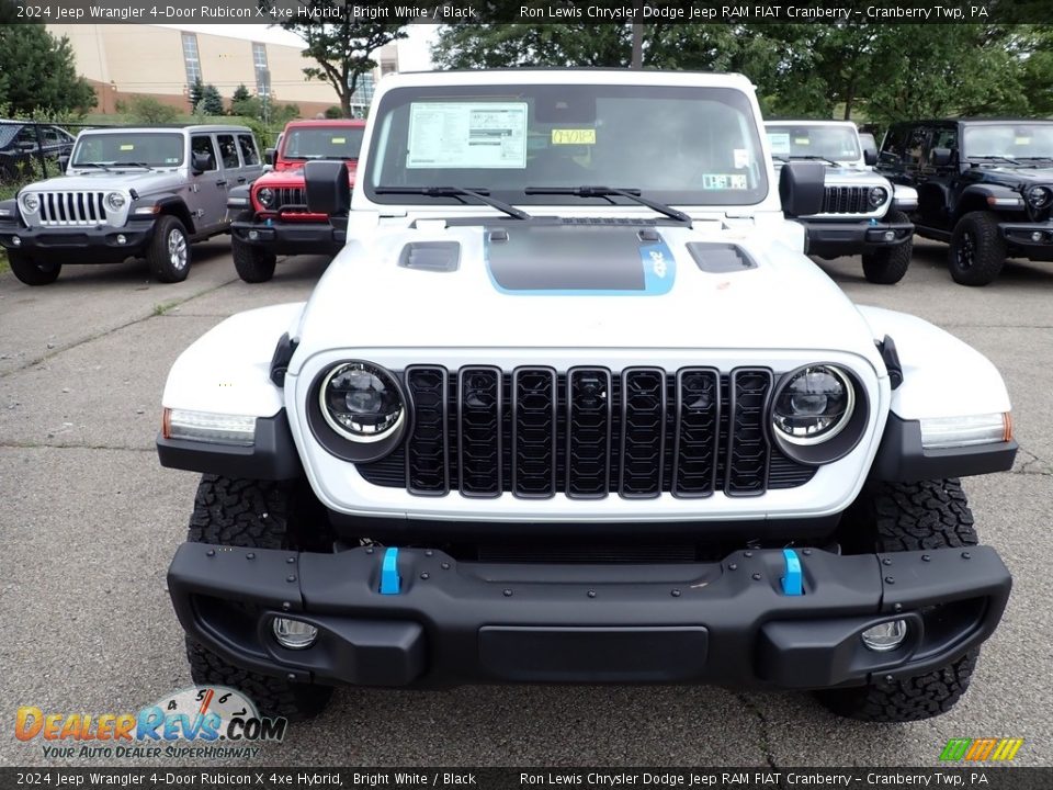 2024 Jeep Wrangler 4-Door Rubicon X 4xe Hybrid Bright White / Black Photo #8