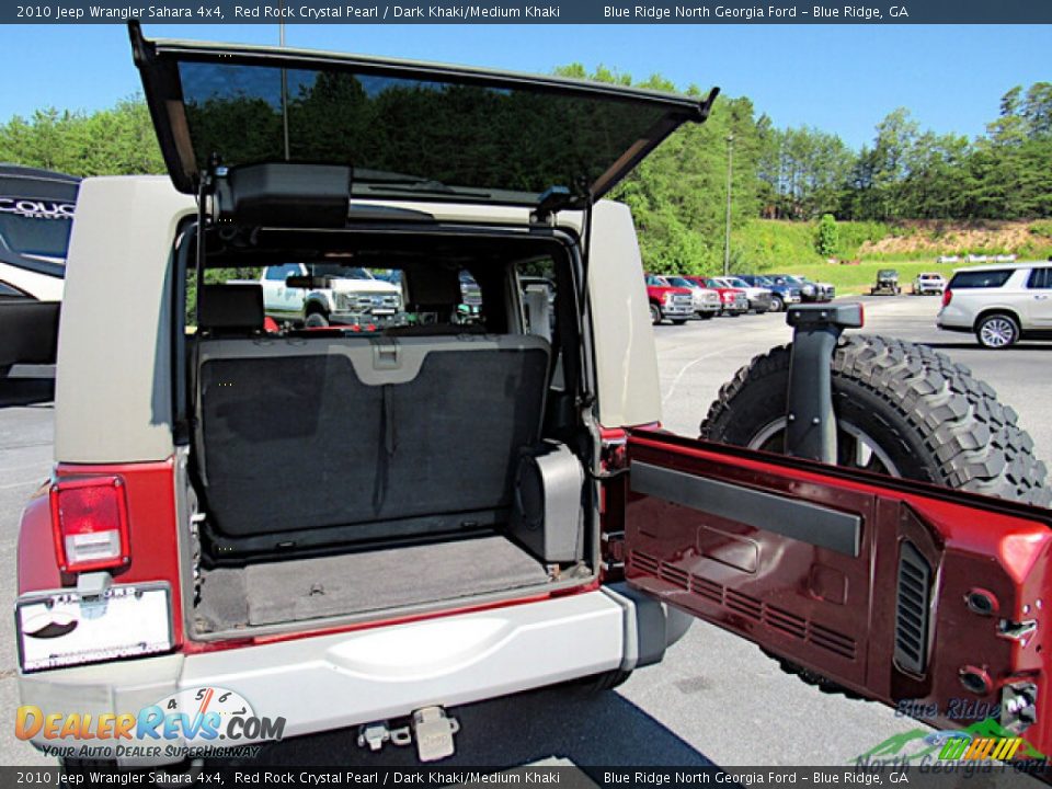 2010 Jeep Wrangler Sahara 4x4 Red Rock Crystal Pearl / Dark Khaki/Medium Khaki Photo #14