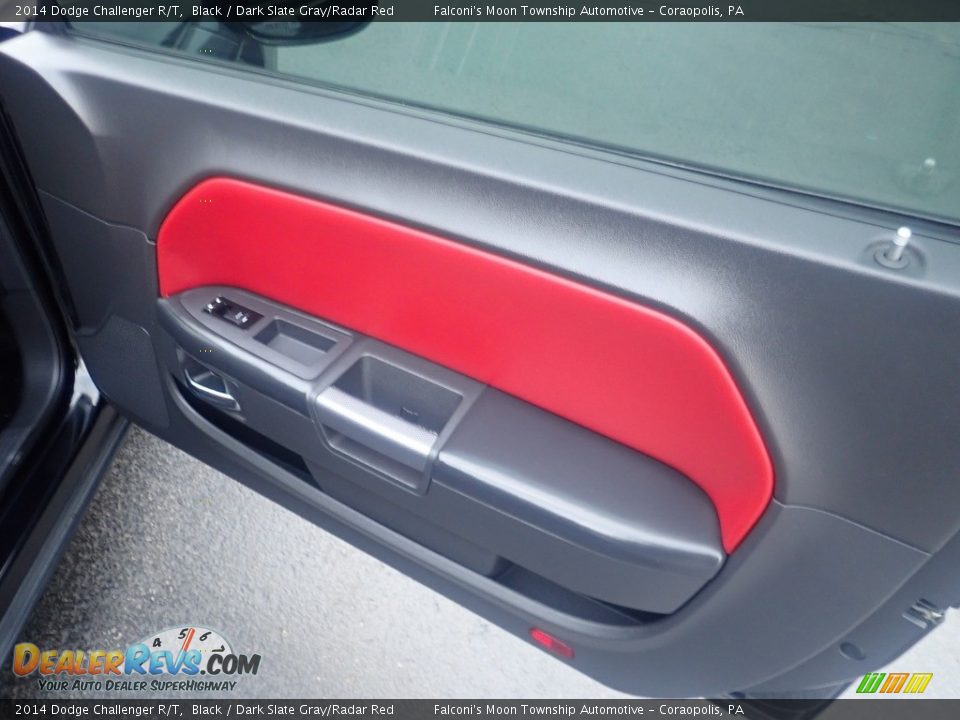 2014 Dodge Challenger R/T Black / Dark Slate Gray/Radar Red Photo #18