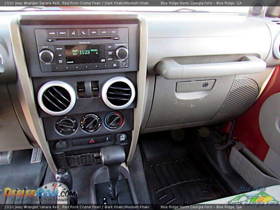 2010 Jeep Wrangler Sahara 4x4 Red Rock Crystal Pearl / Dark Khaki/Medium Khaki Photo #16
