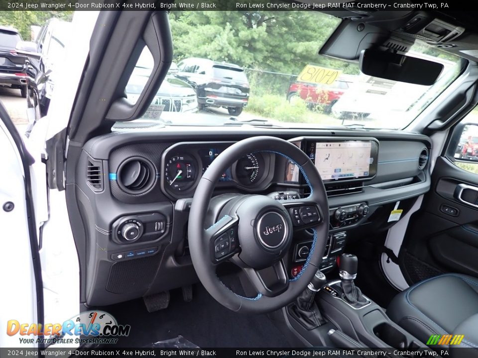 2024 Jeep Wrangler 4-Door Rubicon X 4xe Hybrid Bright White / Black Photo #13