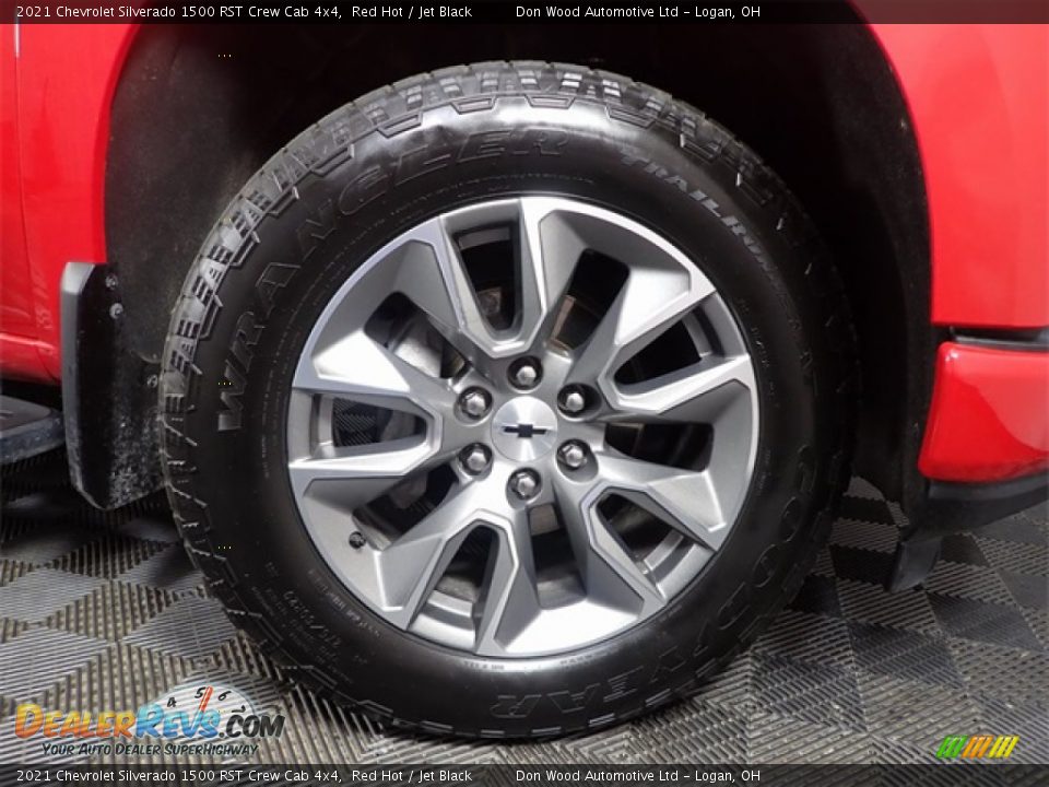 2021 Chevrolet Silverado 1500 RST Crew Cab 4x4 Red Hot / Jet Black Photo #35