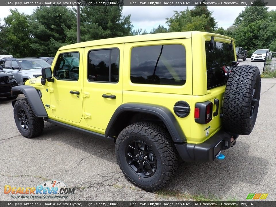 2024 Jeep Wrangler 4-Door Willys 4xe Hybrid High Velocity / Black Photo #3