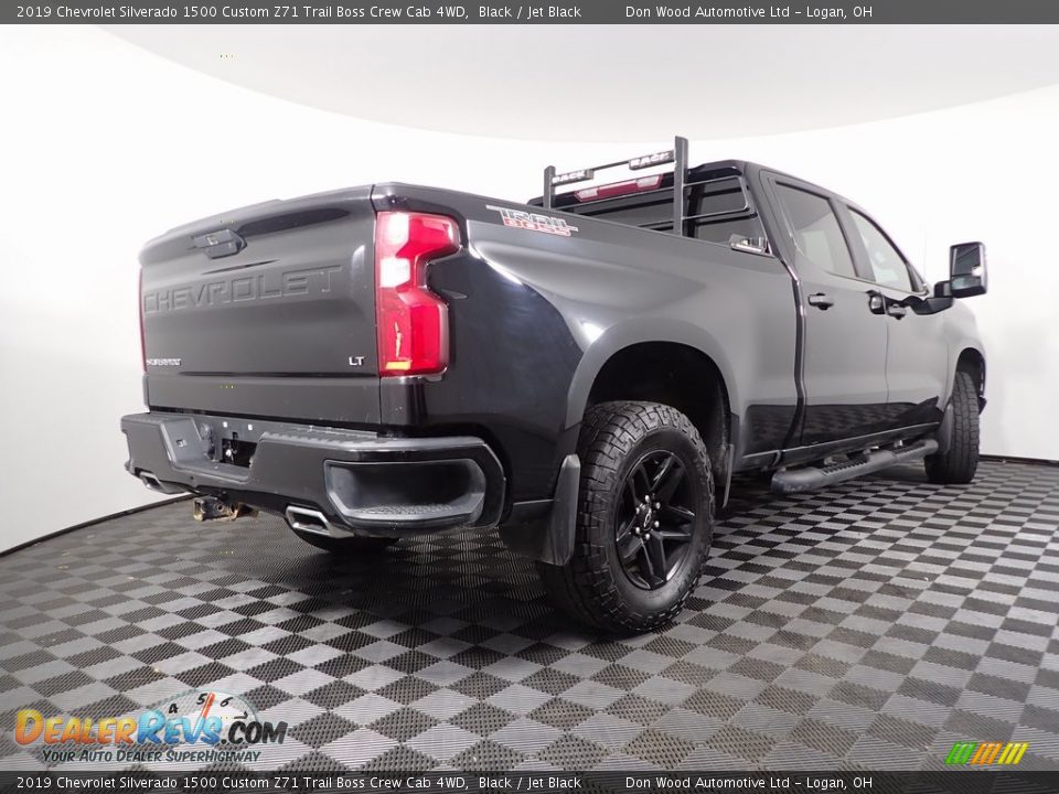 2019 Chevrolet Silverado 1500 Custom Z71 Trail Boss Crew Cab 4WD Black / Jet Black Photo #12