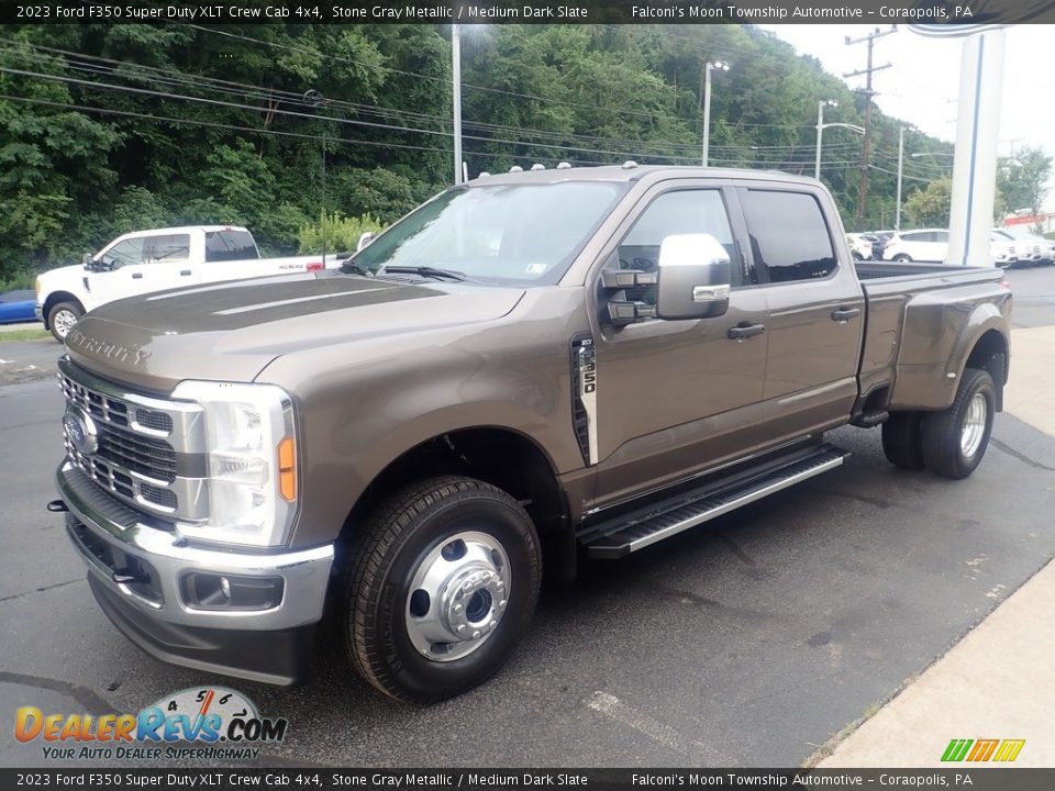 2023 Ford F350 Super Duty XLT Crew Cab 4x4 Stone Gray Metallic / Medium Dark Slate Photo #6