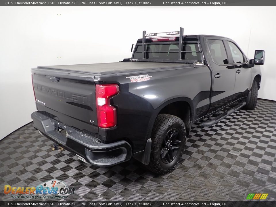 2019 Chevrolet Silverado 1500 Custom Z71 Trail Boss Crew Cab 4WD Black / Jet Black Photo #13