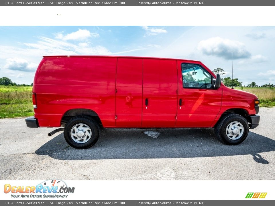 Vermillion Red 2014 Ford E-Series Van E350 Cargo Van Photo #3