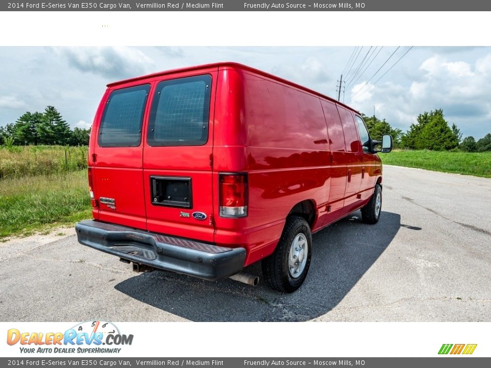 2014 Ford E-Series Van E350 Cargo Van Vermillion Red / Medium Flint Photo #4