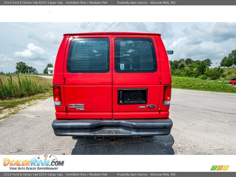 2014 Ford E-Series Van E350 Cargo Van Vermillion Red / Medium Flint Photo #5