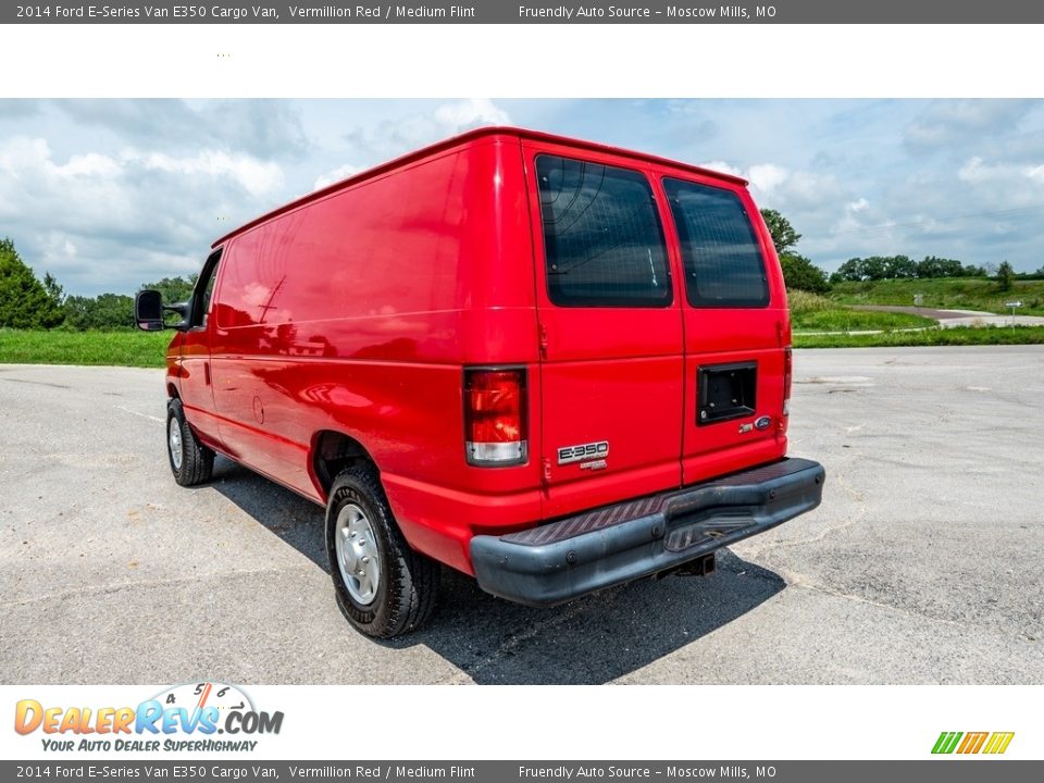 Vermillion Red 2014 Ford E-Series Van E350 Cargo Van Photo #6