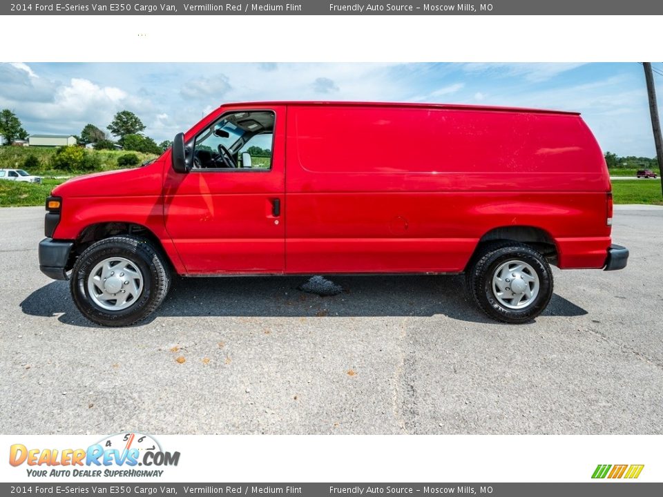 Vermillion Red 2014 Ford E-Series Van E350 Cargo Van Photo #7