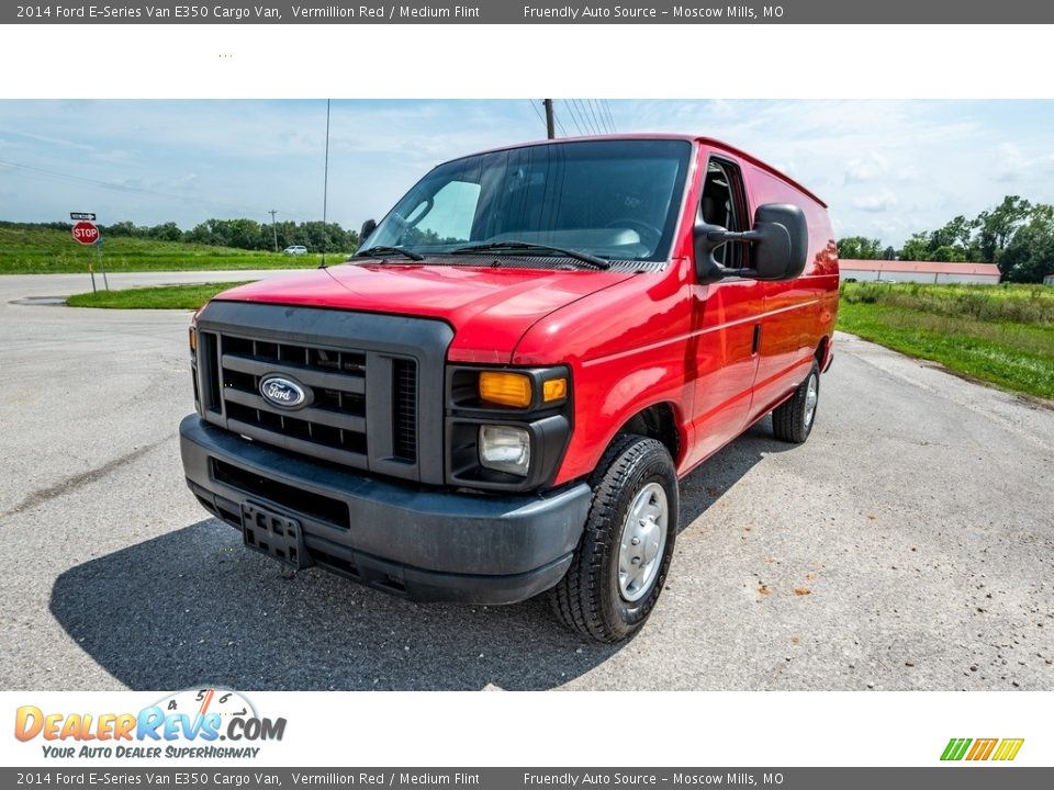 Vermillion Red 2014 Ford E-Series Van E350 Cargo Van Photo #8