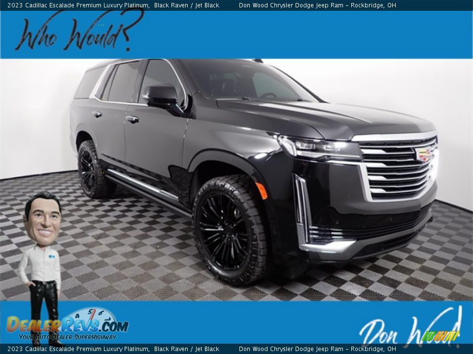 2023 Cadillac Escalade Premium Luxury Platinum Black Raven / Jet Black Photo #1