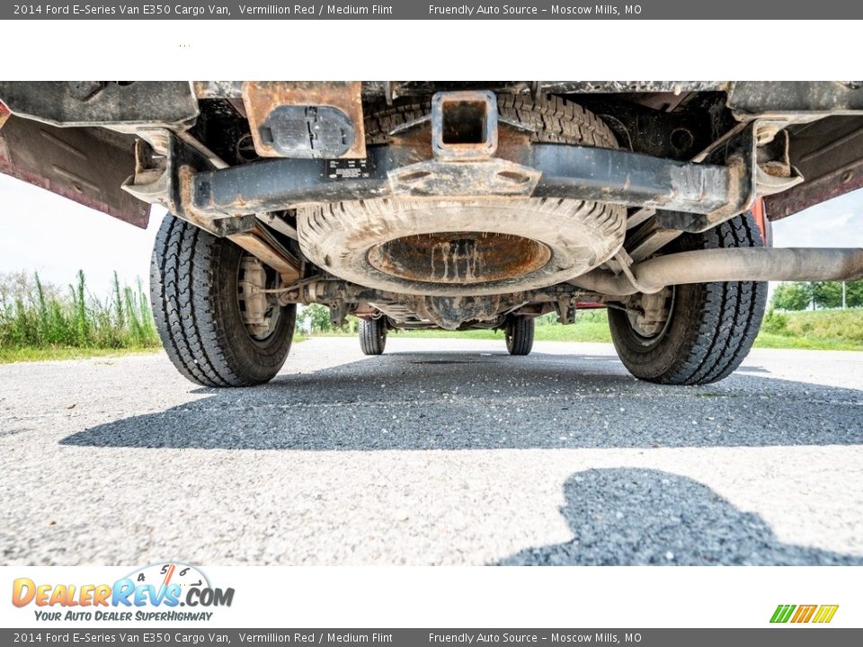 2014 Ford E-Series Van E350 Cargo Van Vermillion Red / Medium Flint Photo #13
