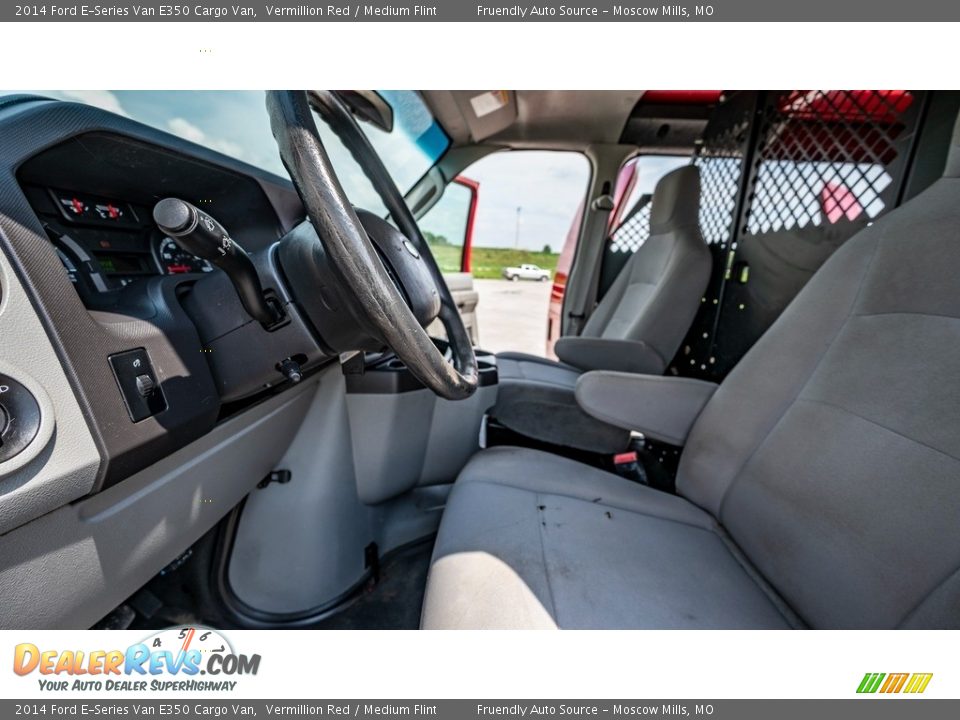 2014 Ford E-Series Van E350 Cargo Van Vermillion Red / Medium Flint Photo #18