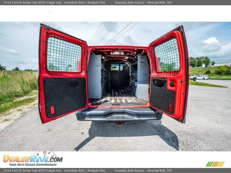 2014 Ford E-Series Van E350 Cargo Van Vermillion Red / Medium Flint Photo #20