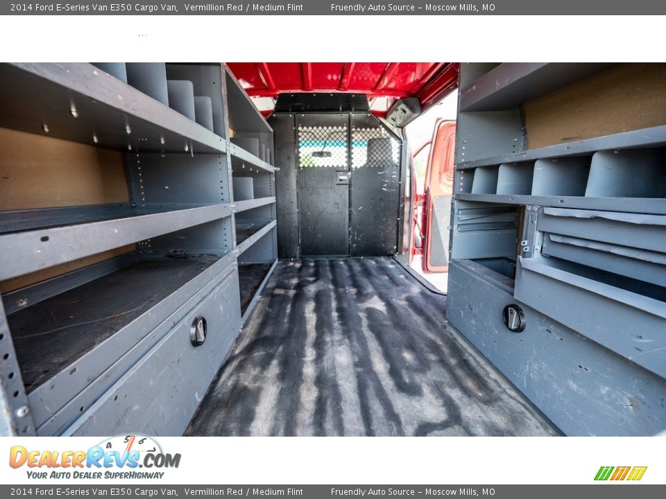 2014 Ford E-Series Van E350 Cargo Van Vermillion Red / Medium Flint Photo #21