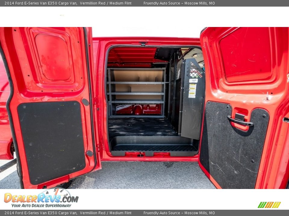2014 Ford E-Series Van E350 Cargo Van Vermillion Red / Medium Flint Photo #22