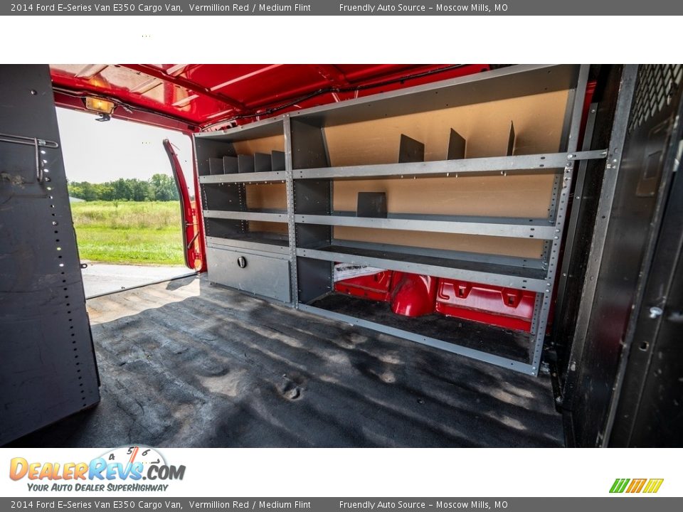 2014 Ford E-Series Van E350 Cargo Van Vermillion Red / Medium Flint Photo #23