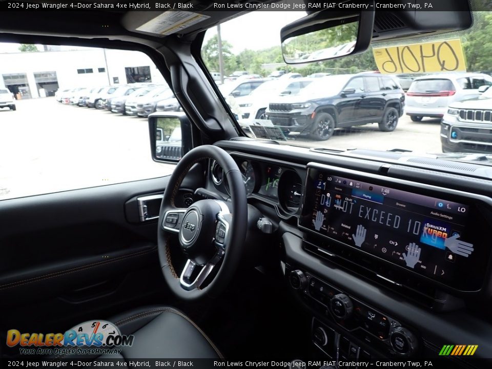 2024 Jeep Wrangler 4-Door Sahara 4xe Hybrid Black / Black Photo #12
