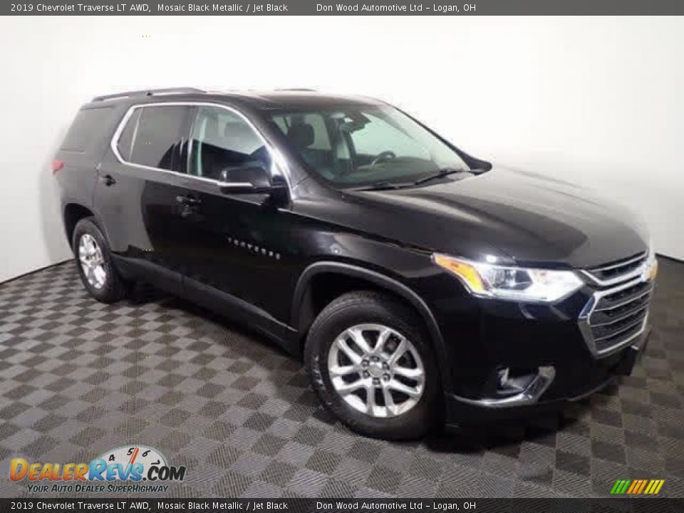 2019 Chevrolet Traverse LT AWD Mosaic Black Metallic / Jet Black Photo #3
