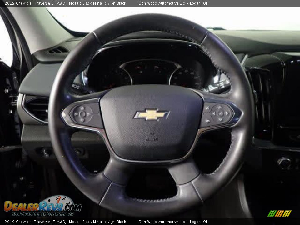 2019 Chevrolet Traverse LT AWD Mosaic Black Metallic / Jet Black Photo #23