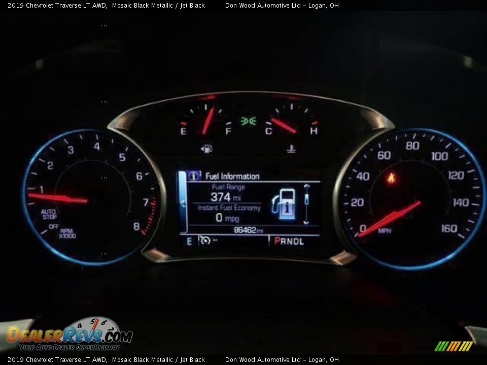 2019 Chevrolet Traverse LT AWD Mosaic Black Metallic / Jet Black Photo #24