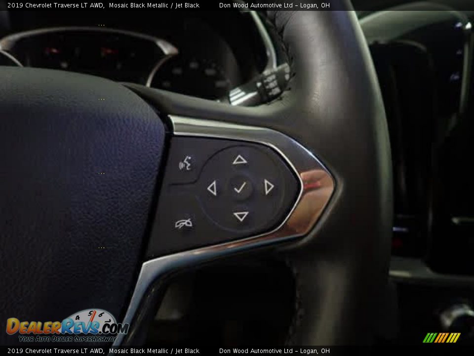 2019 Chevrolet Traverse LT AWD Mosaic Black Metallic / Jet Black Photo #26