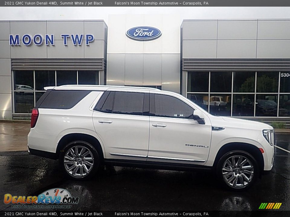 2021 GMC Yukon Denali 4WD Summit White / Jet Black Photo #1