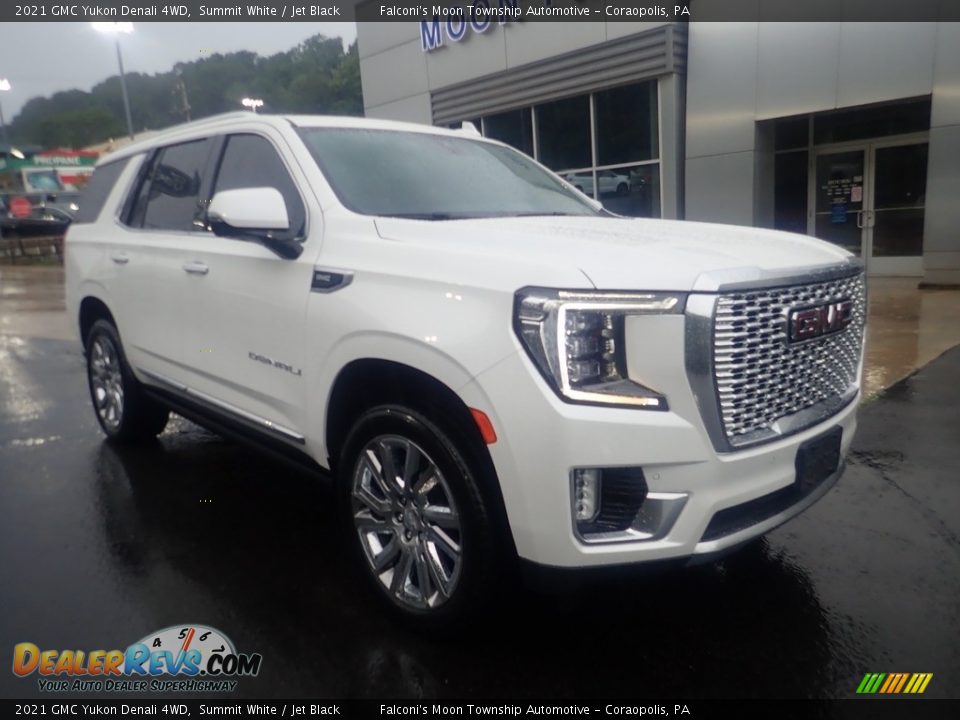 2021 GMC Yukon Denali 4WD Summit White / Jet Black Photo #9