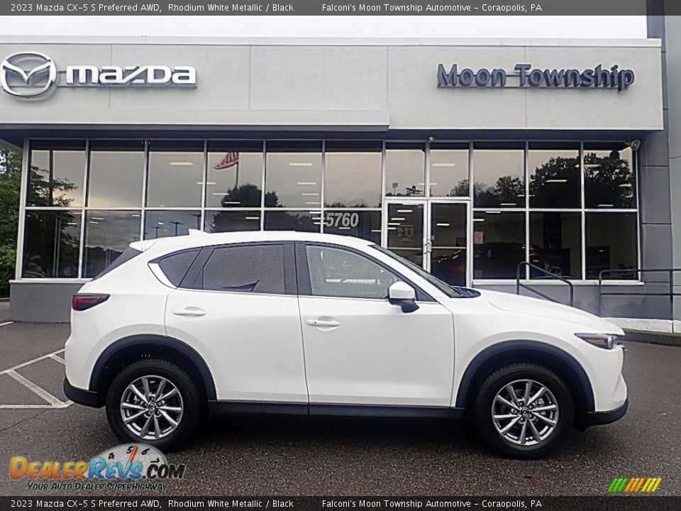 2023 Mazda CX-5 S Preferred AWD Rhodium White Metallic / Black Photo #1