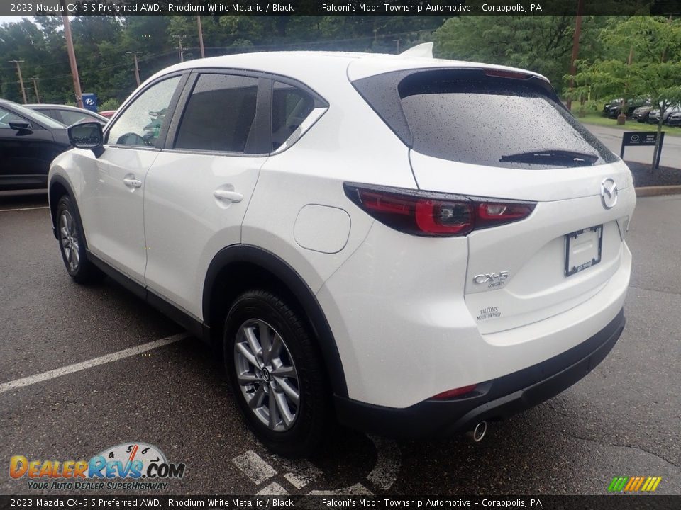 2023 Mazda CX-5 S Preferred AWD Rhodium White Metallic / Black Photo #5