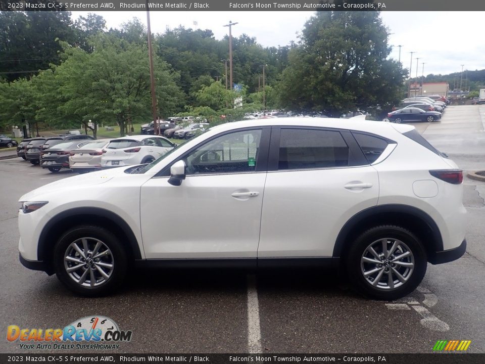 2023 Mazda CX-5 S Preferred AWD Rhodium White Metallic / Black Photo #6