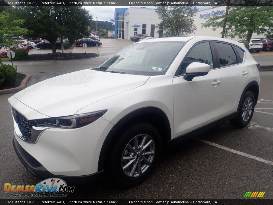 2023 Mazda CX-5 S Preferred AWD Rhodium White Metallic / Black Photo #7